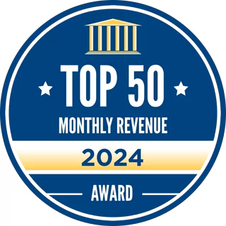 DLC Top 50 by monthly revenue among DLC brokers in Canada, 2024